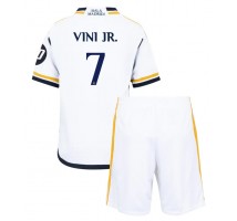 Real Madrid Vinicius Junior #7 Koszulka Podstawowa dzieci 2023-24 Krótki Rękaw (+ krótkie spodenki)